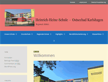 Tablet Screenshot of heinrich-heine-schule-karlshagen.de